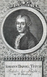 Иоганн Даниель ТИЦИУС (Johann Daniel Titius). Изображение с сайта www.biologie.de