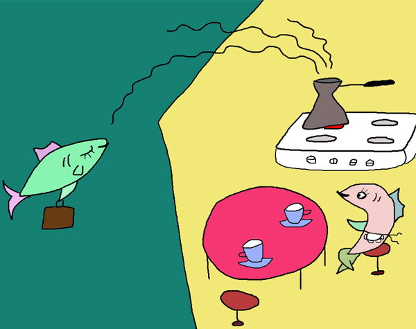 Почему нет обоняния у рыбы? Рисунок © Е.В.