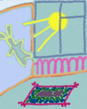 Что такое солнечный зайчик? Рисунок © Е.В.