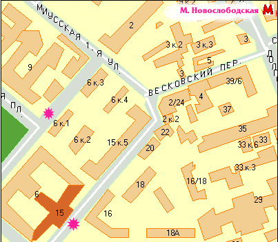 Схема 2. РГГУ (Миусская площадь, 6)