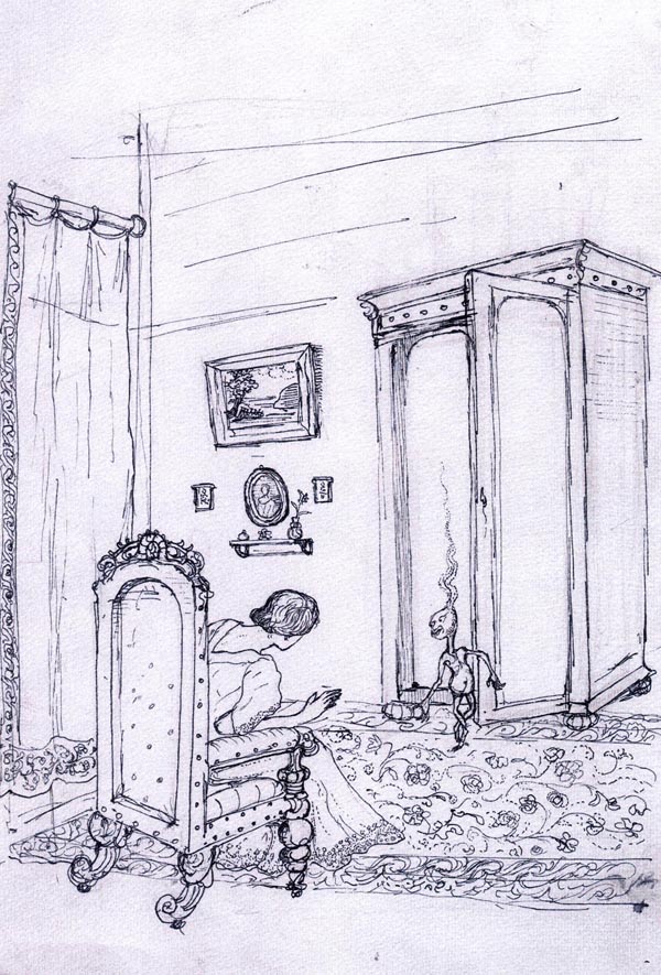 Иллюстрация А.Н. Северцова к одной из собственных сказок.