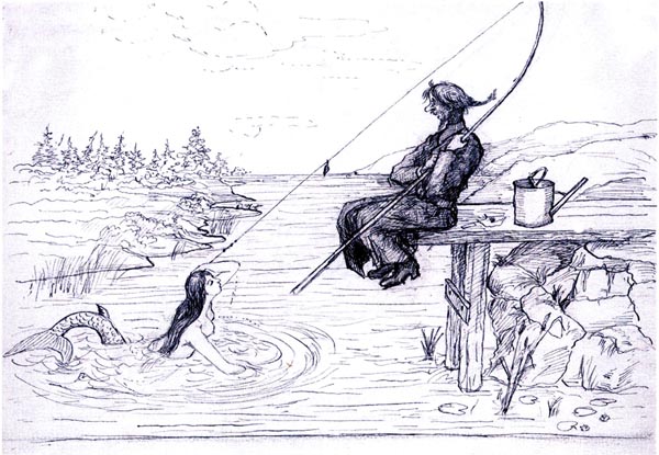 Иллюстрация А.Н. Северцова к одной из собственных сказок.