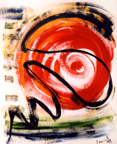 «Энтропия Плоткина». Рисунок назван в честь биофизика Стивена Плоткина (Steven S. Plotkin) и изображает хаотическую энергию нового белка на заключительной стадии его сборки. (Открытка с сайта www.donnabellas.com)