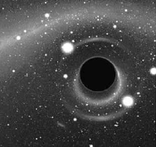 Компьютерная модель черной дыры в 10 солнечных масс