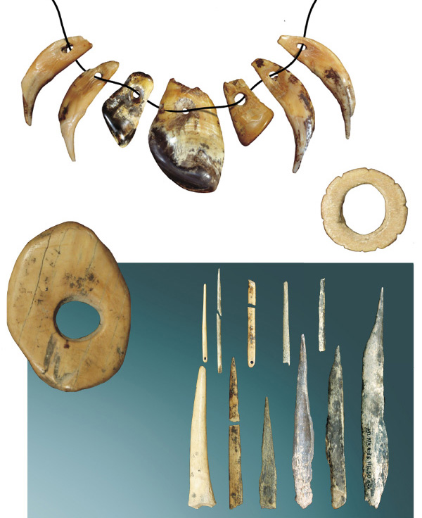 Образцы культуры ранней стадии верхнего палеолита