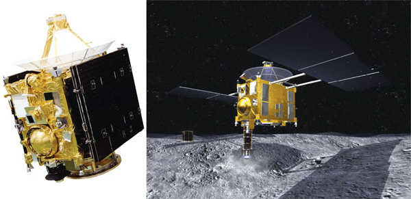 Зонд «Хаябуса», преодолевая технические проблемы, летит к Земле с образцом вещества астероида. Следующим шагом будет доставка образцов ядра кометы, которые необходимы специалистам для разгадки формирования планет. Изображение: «В мире науки»