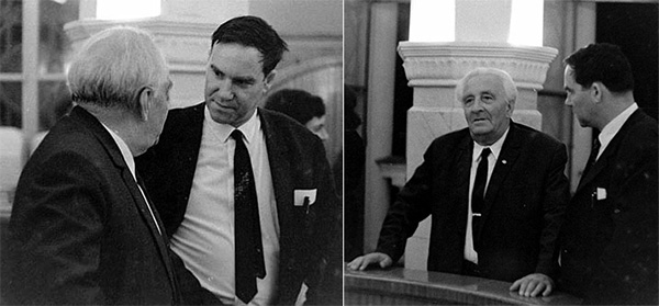 С.П. беседует с Н.В.Тимофеевым-Ресовским. Снято на 70-летии Николая Владимировича, которое отмечалось в 1970 году