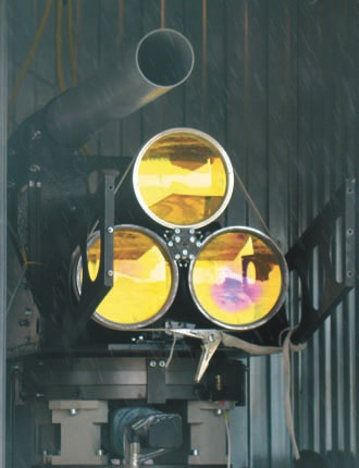 Трехканальный телескоп лазерного технологического комплекса МЛТК-20