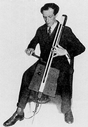 Виолончель Термена. Играет изобретатель