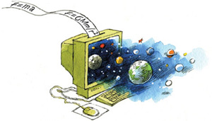 Научная теория подобна компьютерной программе, предсказывающей результаты наблюдений. Полезная теория представляет собой сублимацию экспериментальных данных: с помощью нескольких законов и уравнений можно описать целый мир различных явлений (изображение: www.sciam.ru)