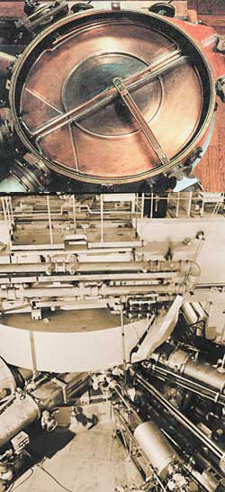 Изохронный циклотрон для ускорения тяжелых ионов У-400 в Лаборатории ядерных реакций Объединенного института ядерных исследований в Дубне (фото: «Наука и жизнь»)