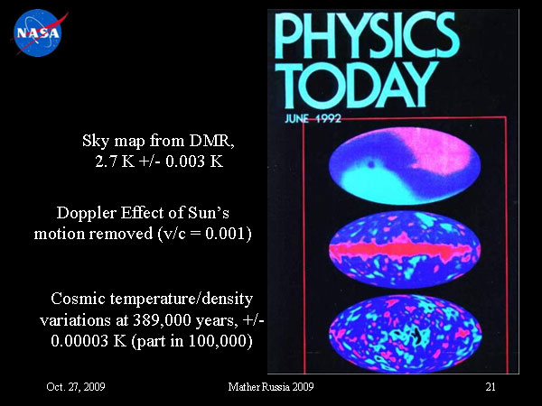 От Большого взрыва к Нобелевской премии и границам Вселенной, Джон Мазер, 27 ноября 2009 (21)