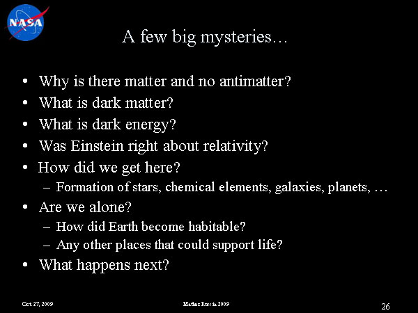 От Большого взрыва к Нобелевской премии и границам Вселенной, Джон Мазер, 27 ноября 2009 (26)