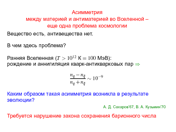 Физика элементарных частиц в преддверии запуска Большого адронного коллайдера