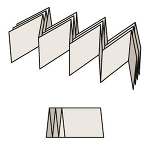 Лист карты разбивается на полосы, состоящие из параллелограммов
