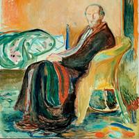 Автопортрет Мунка, больного гриппом