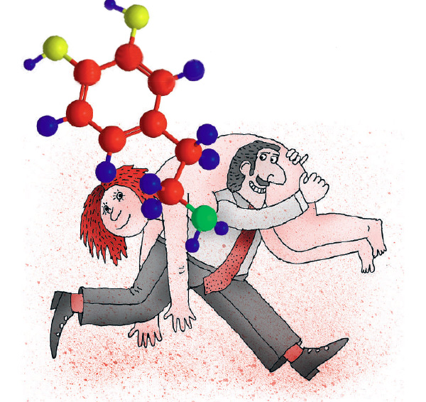 <b>Дофамин (DA)</b>. Нейромедиатор, вырабатываемый в мозге людей и животных. Также гормон, синтезируемый мозговым веществом надпочечников и другими тканями (например, почками), — в подкорку мозга из крови этот гормон почти не проникает. По химической структуре дофамин относят к катехоламинам
