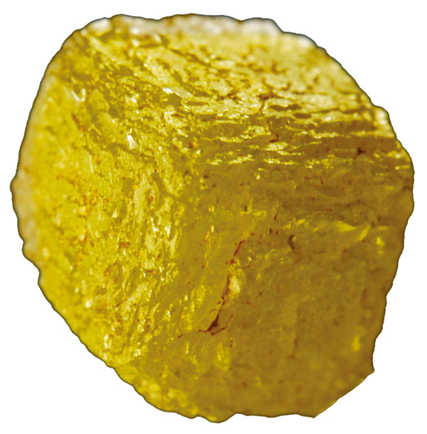 «Конголезский кубик» из природных поликристаллических алмазных кластеров (Теодор Грэй, «Элементы»)