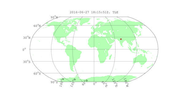 Рис. 3.2. Географическое положение УФ-вспышек в атмосфере Земли («Троицкий вариант» №19(213), 20.09.2016)