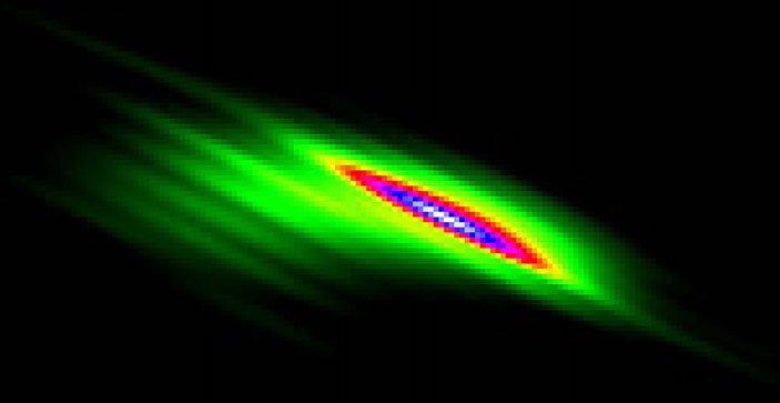 Излучение от блазара в созвездии Ящерицы. Фото: mpfir-bonn.mpg.de («Наука и жизнь» №1, 2017)