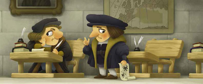 Рисунок Марии Усеиновой («Квантик» №10, 2016)