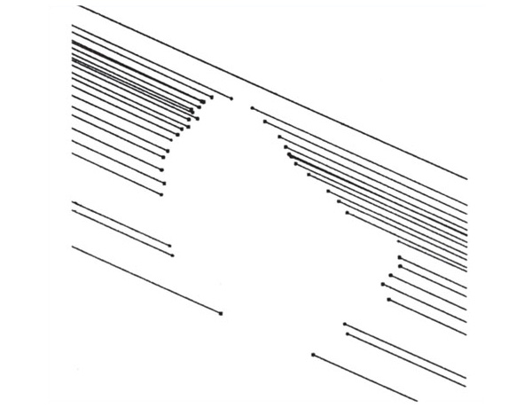 Получаемый затмением звезды силуэт астероида. © Рисунок Натана Эйсмонта