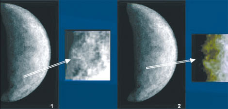 Рис. 13. Крупные ударные кратеры на поверхности Меркурия в секторе долгот 210–285°з.д. Изображение: «В мире науки»