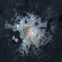 Белые пятна на Церере