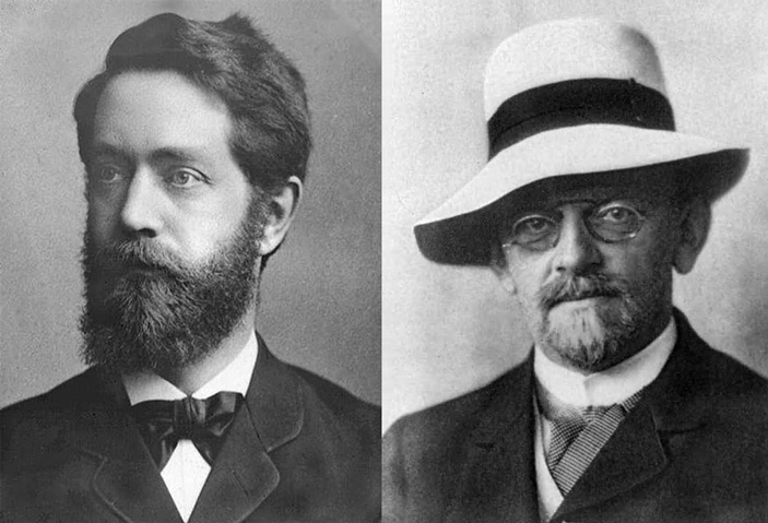 Феликс Клейн и Давид Гильберт