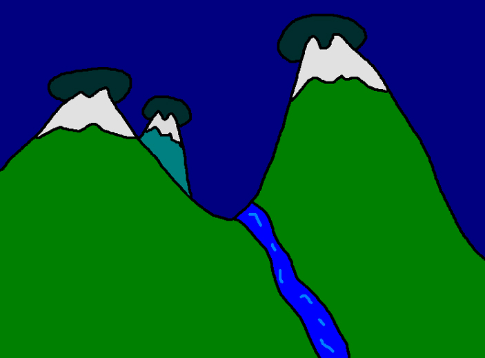 В какой части земного шара самое темное небо? Рисунок © Е.В.