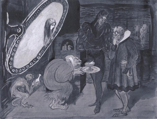 Иллюстрация А.Н. Северцова к трагедии И.В. Гете «Фауст»