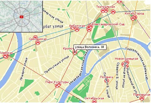 Схема проезда (карта с сайта mtt2005.iitp.ru)