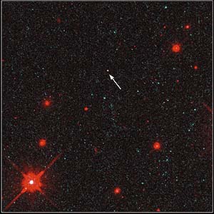 Это первое прямое наблюдение в видимом свете одиночной нейтронной звезды, сделанное космическим телескопом Хаббл NASA (изображение с сайта www.lbl.gov)