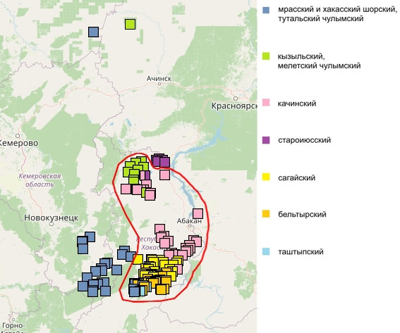 Рис. 2. Пример ареального процесса, перекрывшего генеалогическое древо («Троицкий вариант» №18, 2021)\n\n