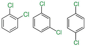 Три разных дихлорбензола