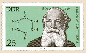 Марка к 150-летию со дня рождения Кекуле
