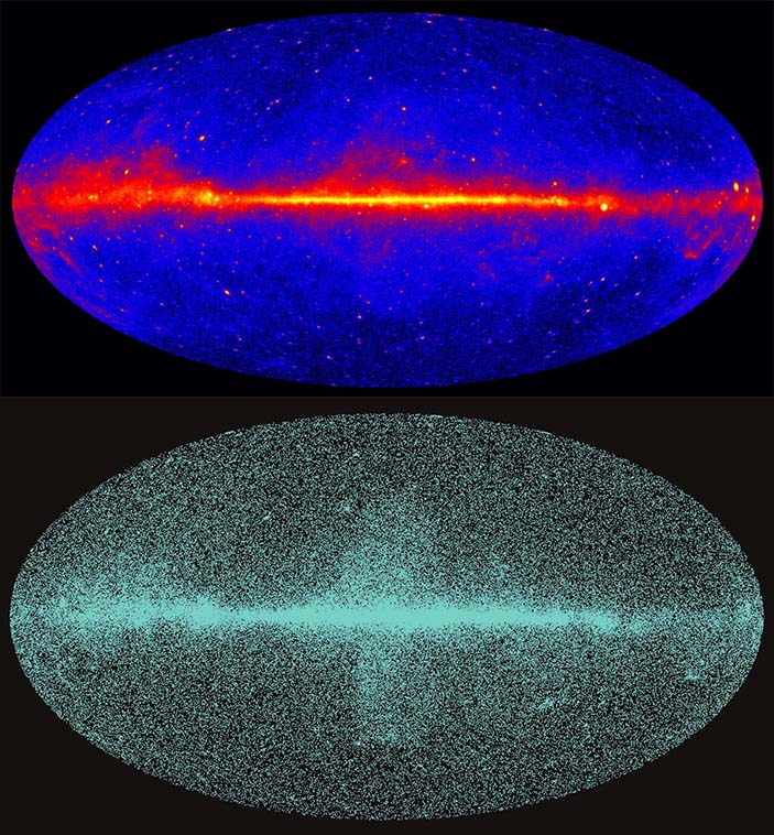 Рис. 2. Небо «Ферми» в обработанном виде