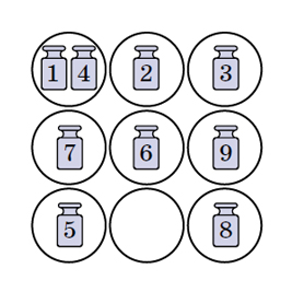 Гири в пиалах