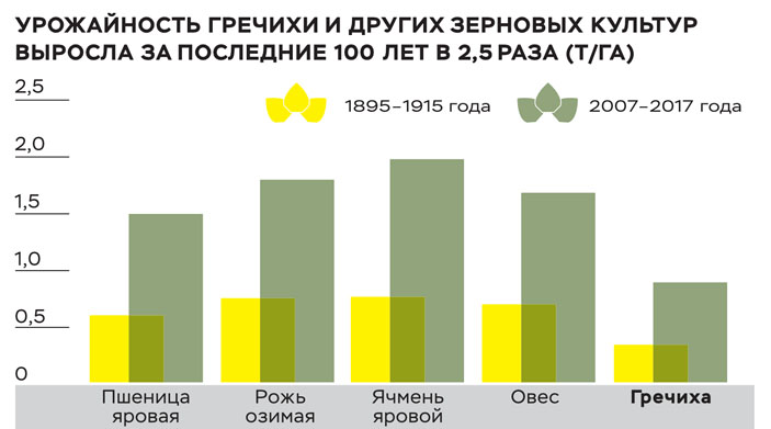 Урожайность зерновых культур («Коммерсантъ Наука» №55, ноябрь 2019) 