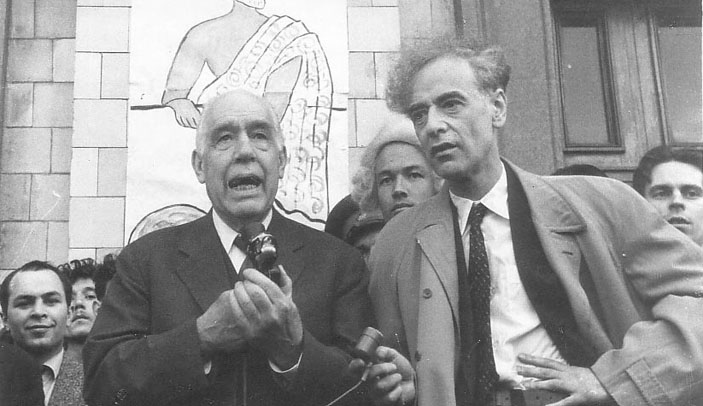 Нильс Бор и Лев Ландау на Дне Архимеда на физфаке МГУ, май 1961 г. («Троицкий вариант» №23, 2019) 