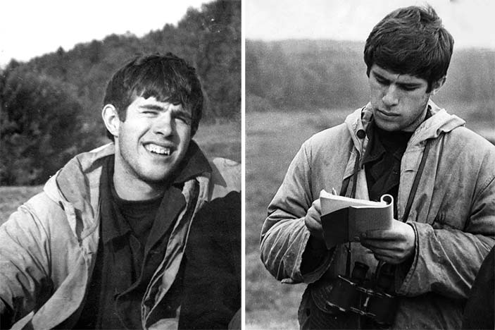 На летней практике. Биологическая станция МГУ, Чашниково. Июль 1966 года