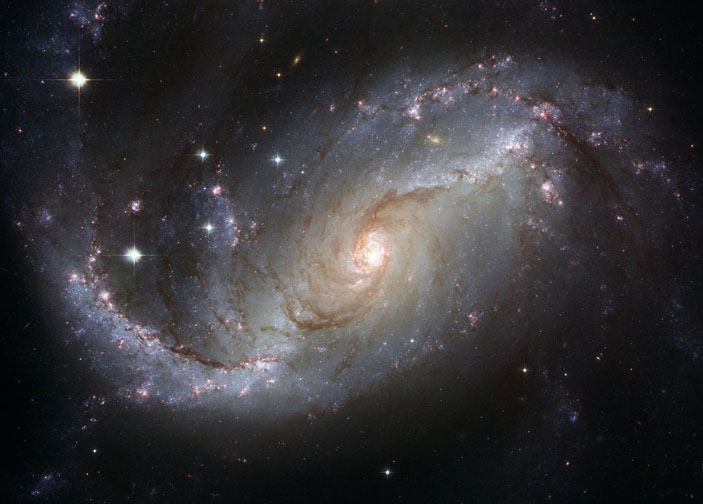 Спиральная галактика NGC 1672 («Популярная механика» №7, 2019)