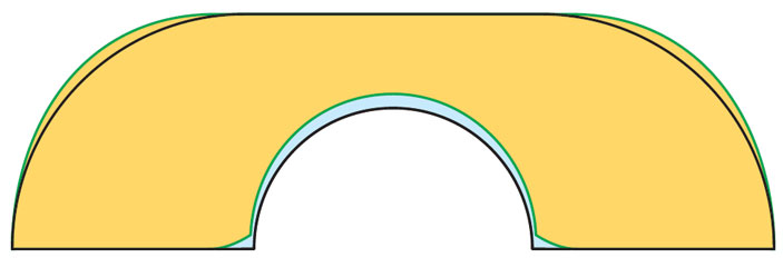 Рис. 3. Диван Гервера на фоне дивана Хаммерсли