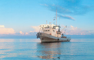 Верный помощник ученых, исследующих тайны Нептуна в Черном море, – малый рыболовный сейнер (МРС), переоборудованный под научно-исследовательскую лабораторию
