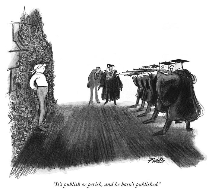 Карикатура Миши Рихтера в журнале New Yorker (1966) («Троицкий вариант» №17, 2020)