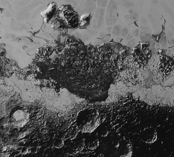 350-километровый вид Плутона от New Horizons 