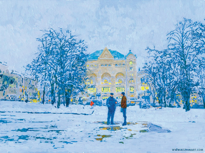 Семён Кожин. Политехнический музей. Холст, масло, 2013  («ТрВ» №19(238), 26.09.2017)