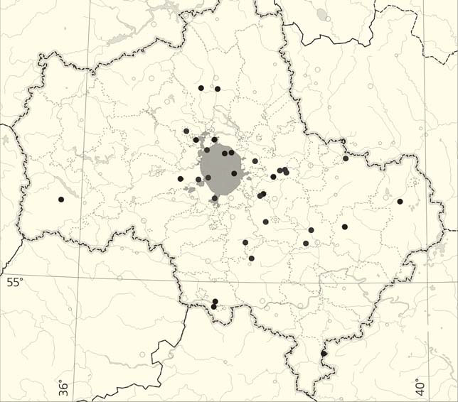 Находки полосатой аргиопы в Московской обл. в 2008–2012 гг. («Природа» №7, 2014)