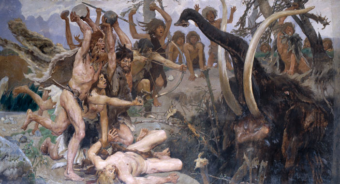 В. Васнецов. Охота на мамонта («Троицкий вариант» №8, 2019)