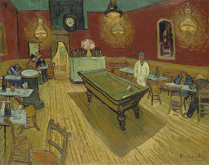 Винсент Ван Гог. Ночное кафе. 1888 год